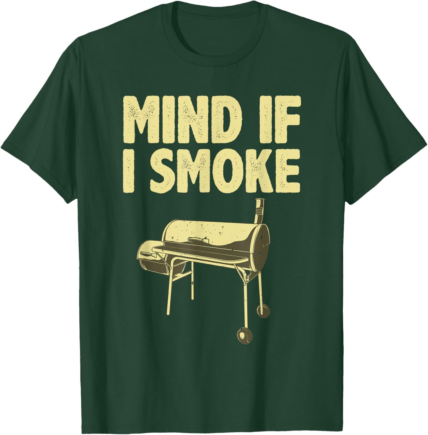 Funny BBQ Art Women Grilling Meat Smoking Barbecue T-Shirt - T-Shirt | Forest