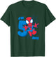 Children's Marvel Spider-Man Cute Spidey Birthday 5 Years T-Shirt - T-Shirt | Forest