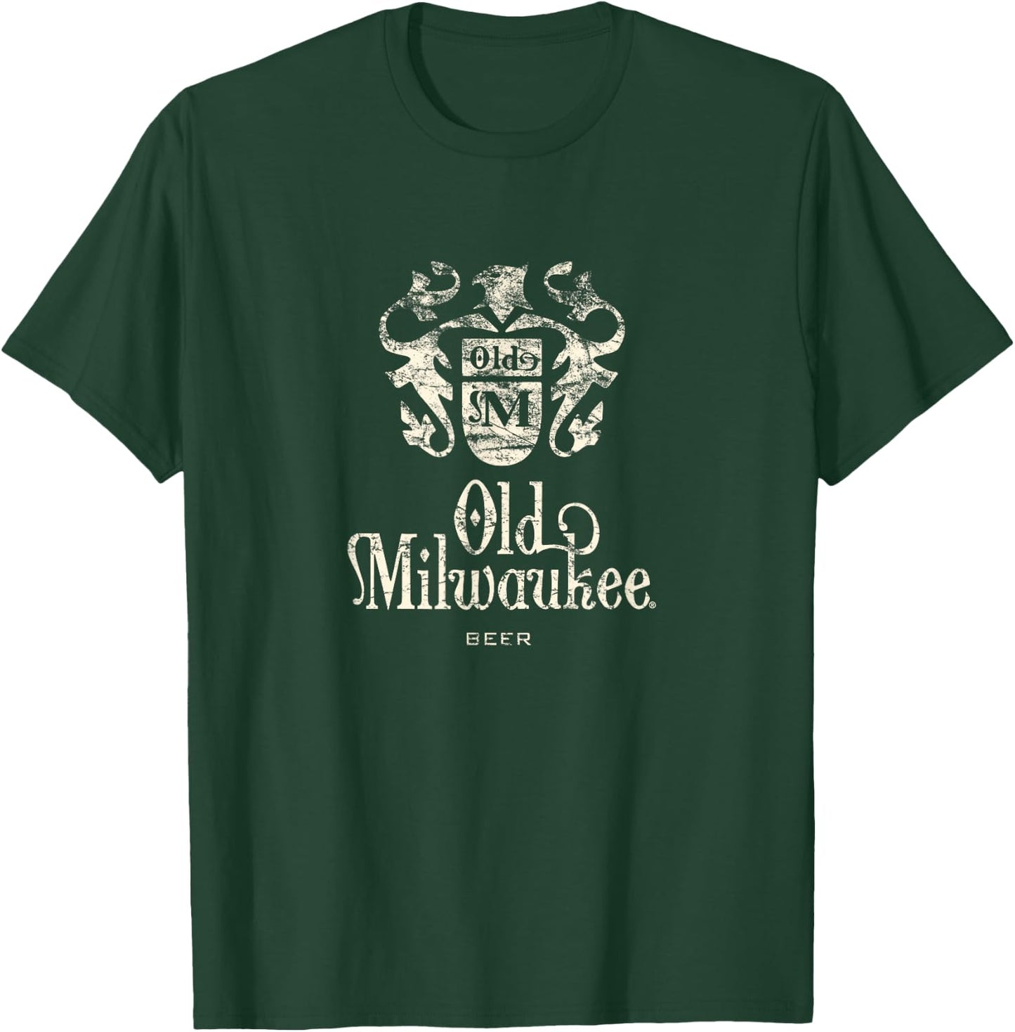 Old Milwaukee Vintage Style - Pale Logo T-Shirt - T-Shirt | Forest
