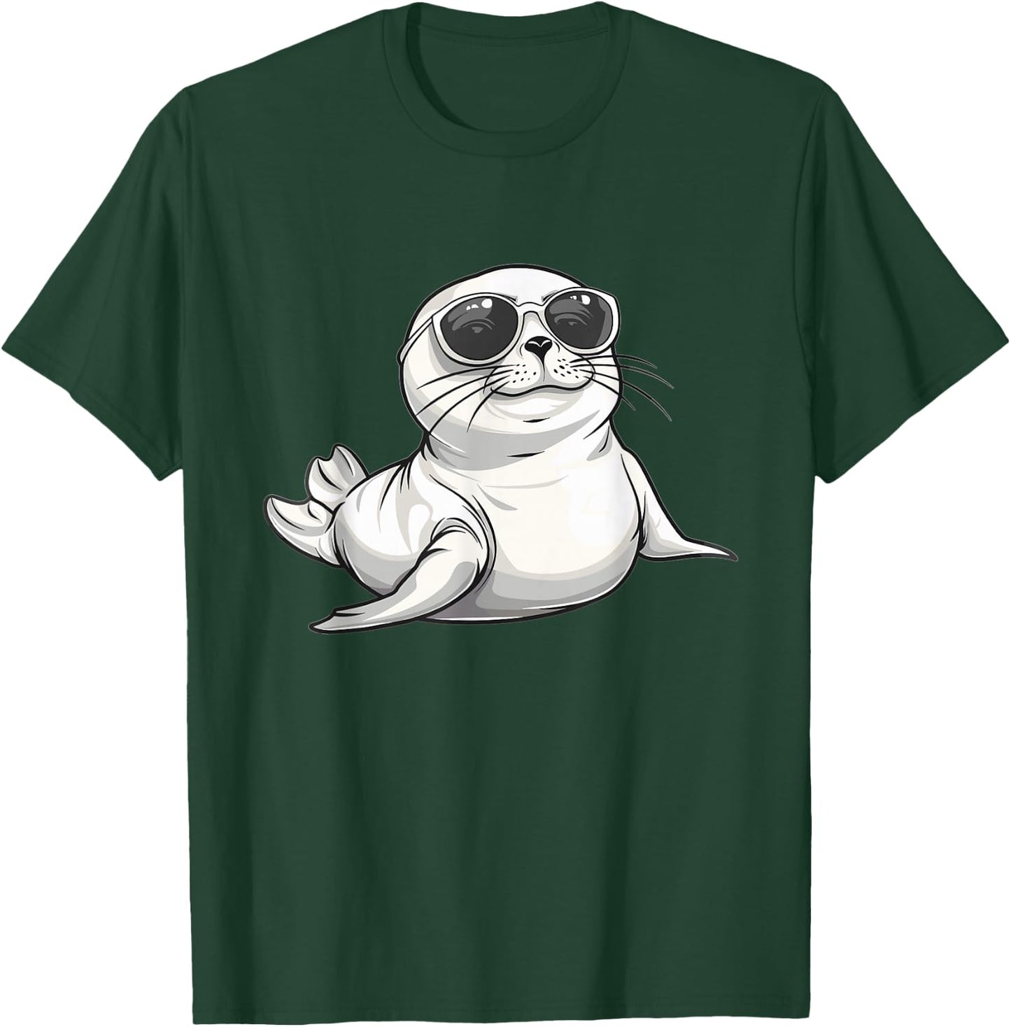 Cute Seal with Sunglasses I Kids Seal T-Shirt - T-Shirt | Forest