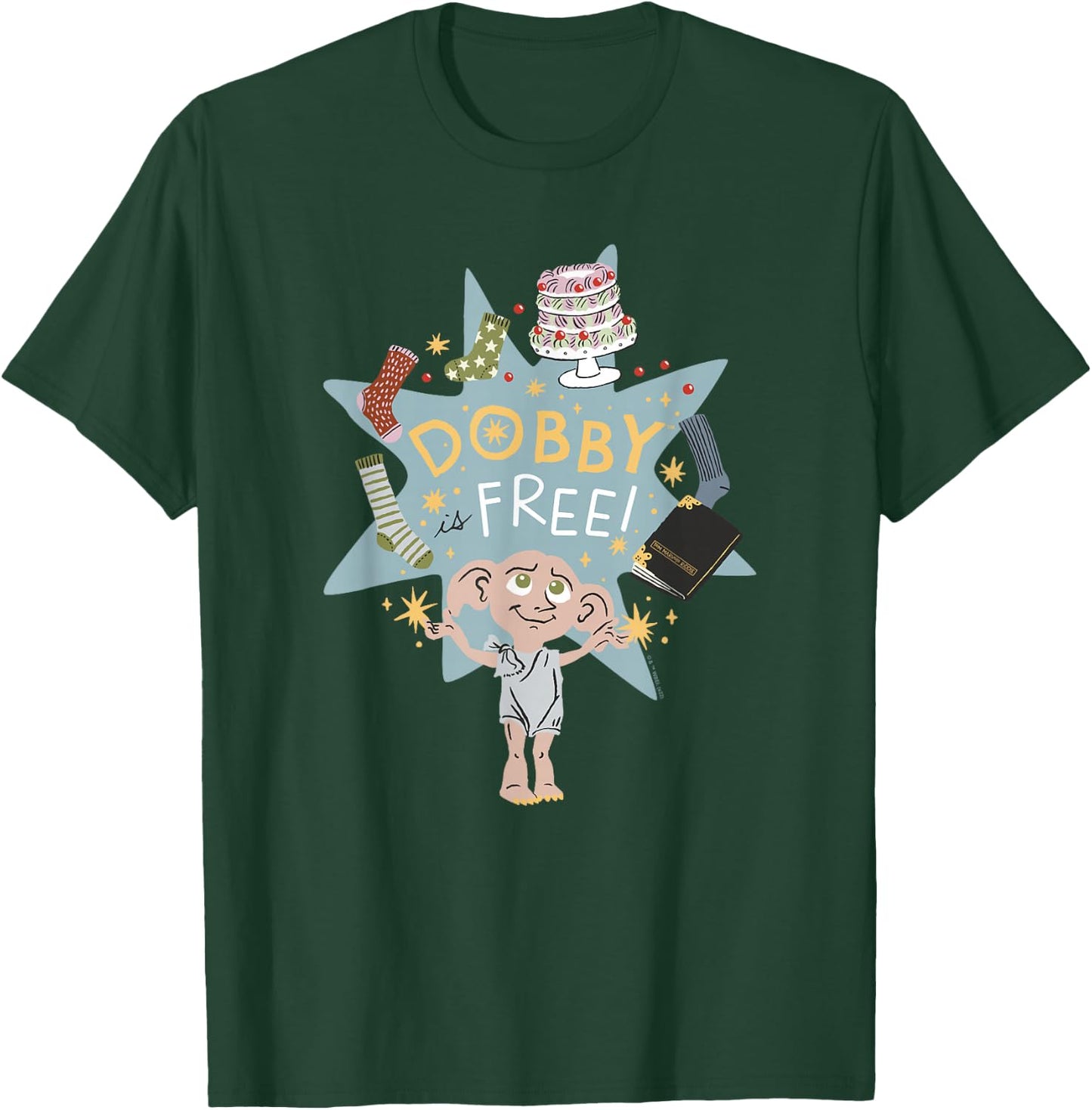 Harry Potter: Deathly Hallows 2 Dobby is Free Sketch T-Shirt - T-Shirt | Forest