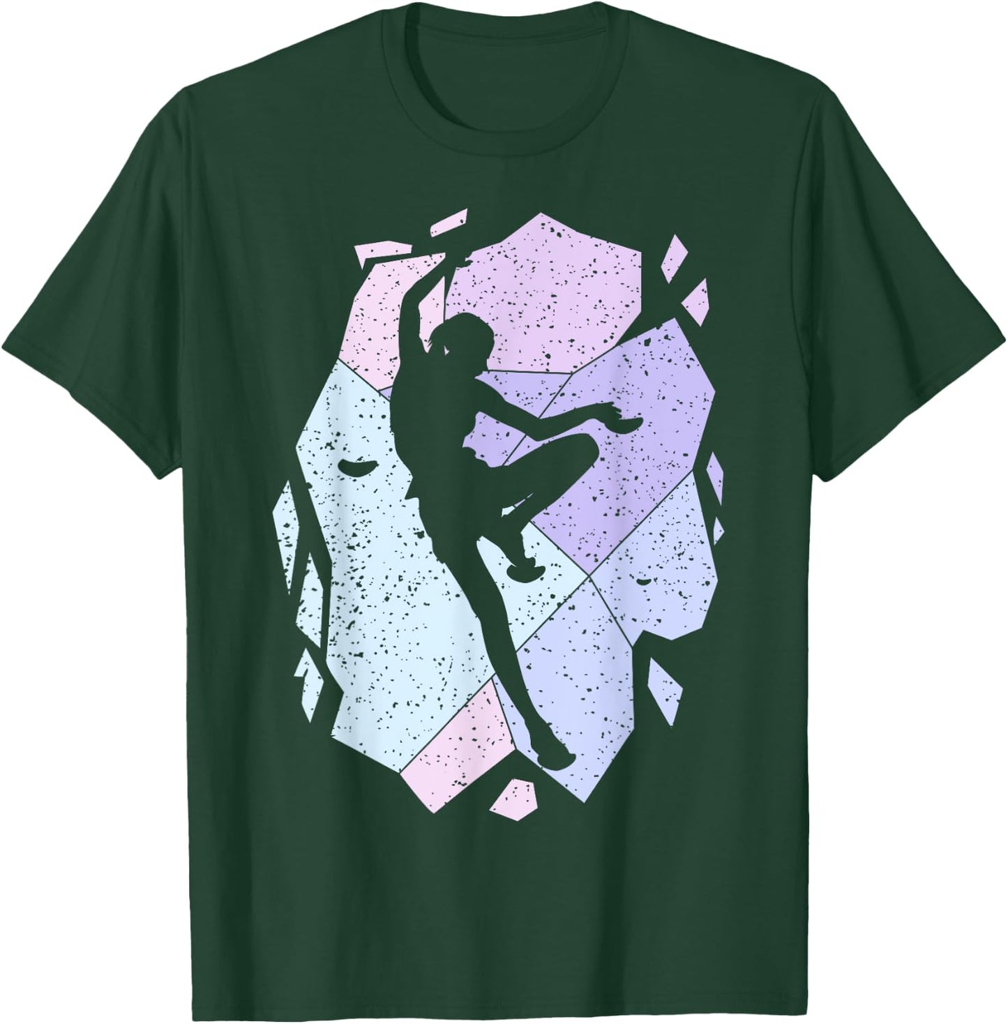 Klettern Kletterer Bergsteigen Bouldern Mädchen Kletter T-Shirt - T-Shirt | Forest