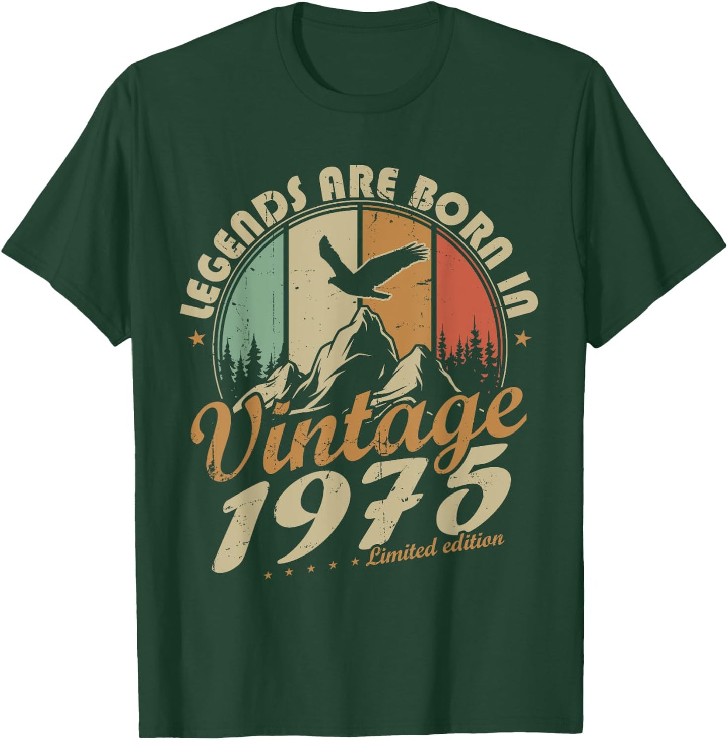 Vintage 1975 50th Birthday Gift T-Shirt - T-Shirt | Forest