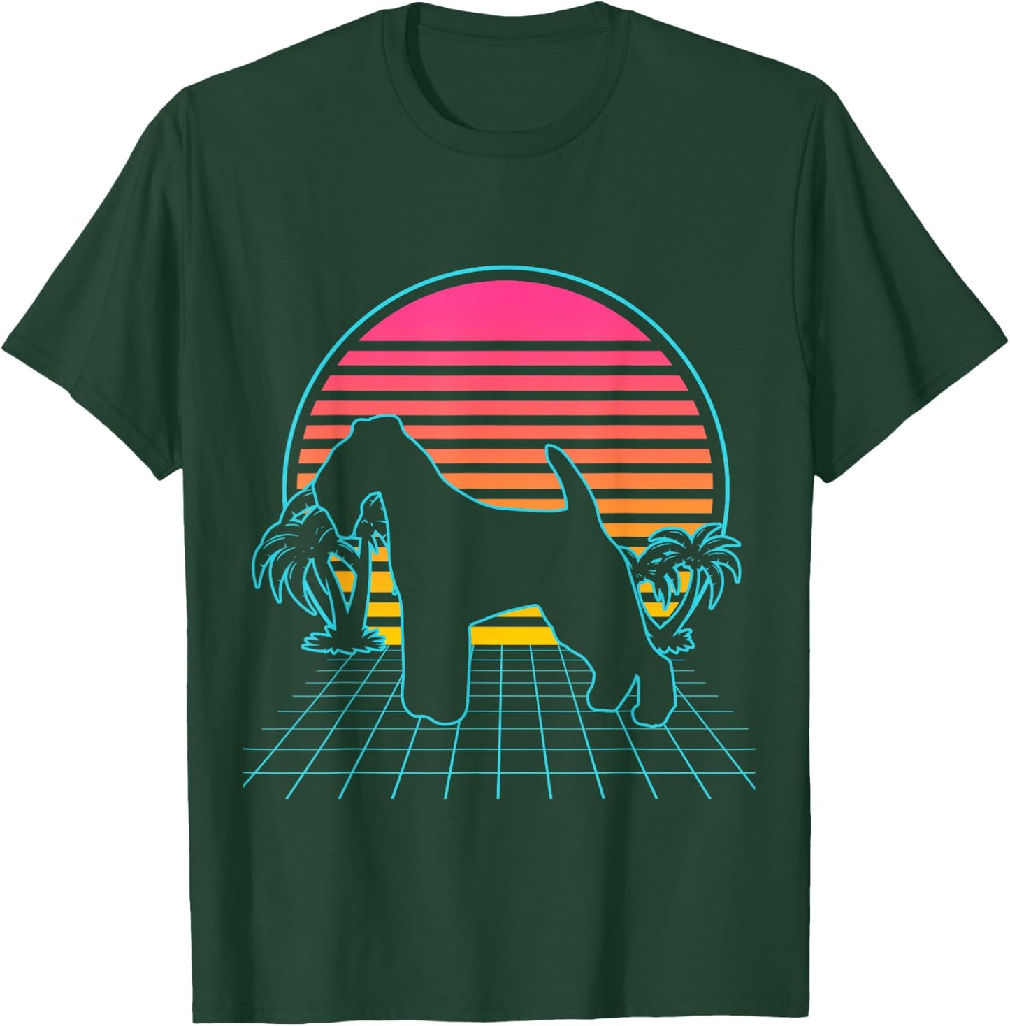 Lakeland Terrier Dog Vintage 80s Vaporwave Aesthetic Puppy T-Shirt - T-Shirt | Forest