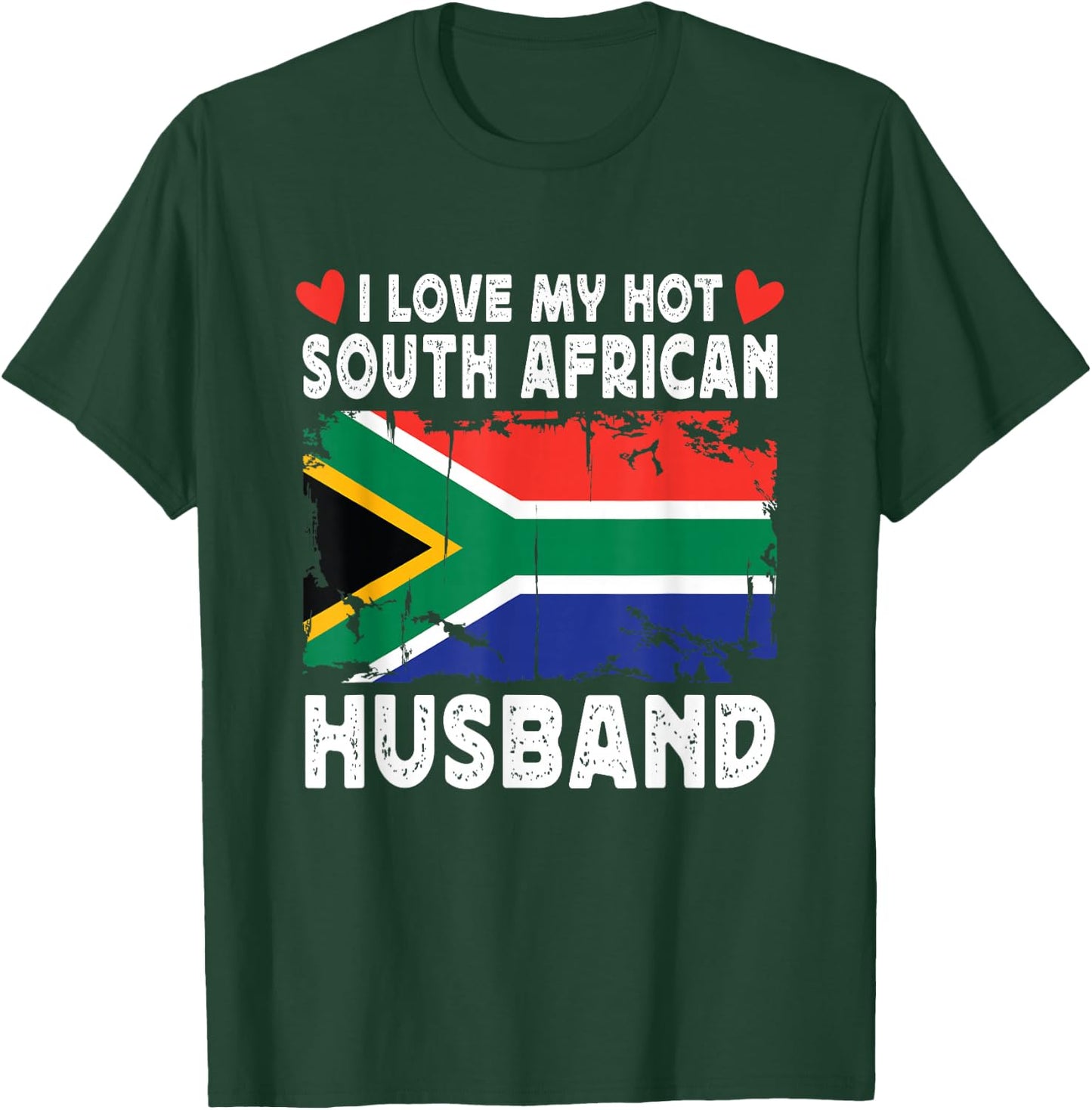 I Love My Hot South African Husband Spouses South Africa T-Shirt - T-Shirt | Forest