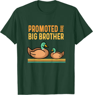 Promoted to Big Brother Baby Announcement - Duck Mallard T-Shirt - T-Shirt | Forest