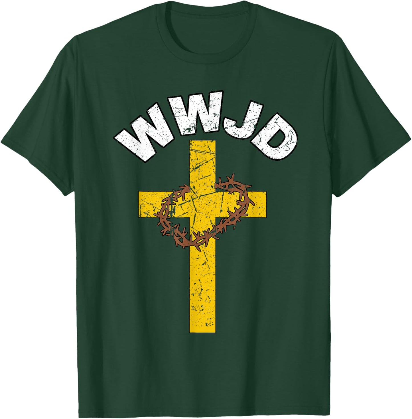 WWJD What Would Jesus Do Christian Christ Christianity Lord T-Shirt - T-Shirt | Forest