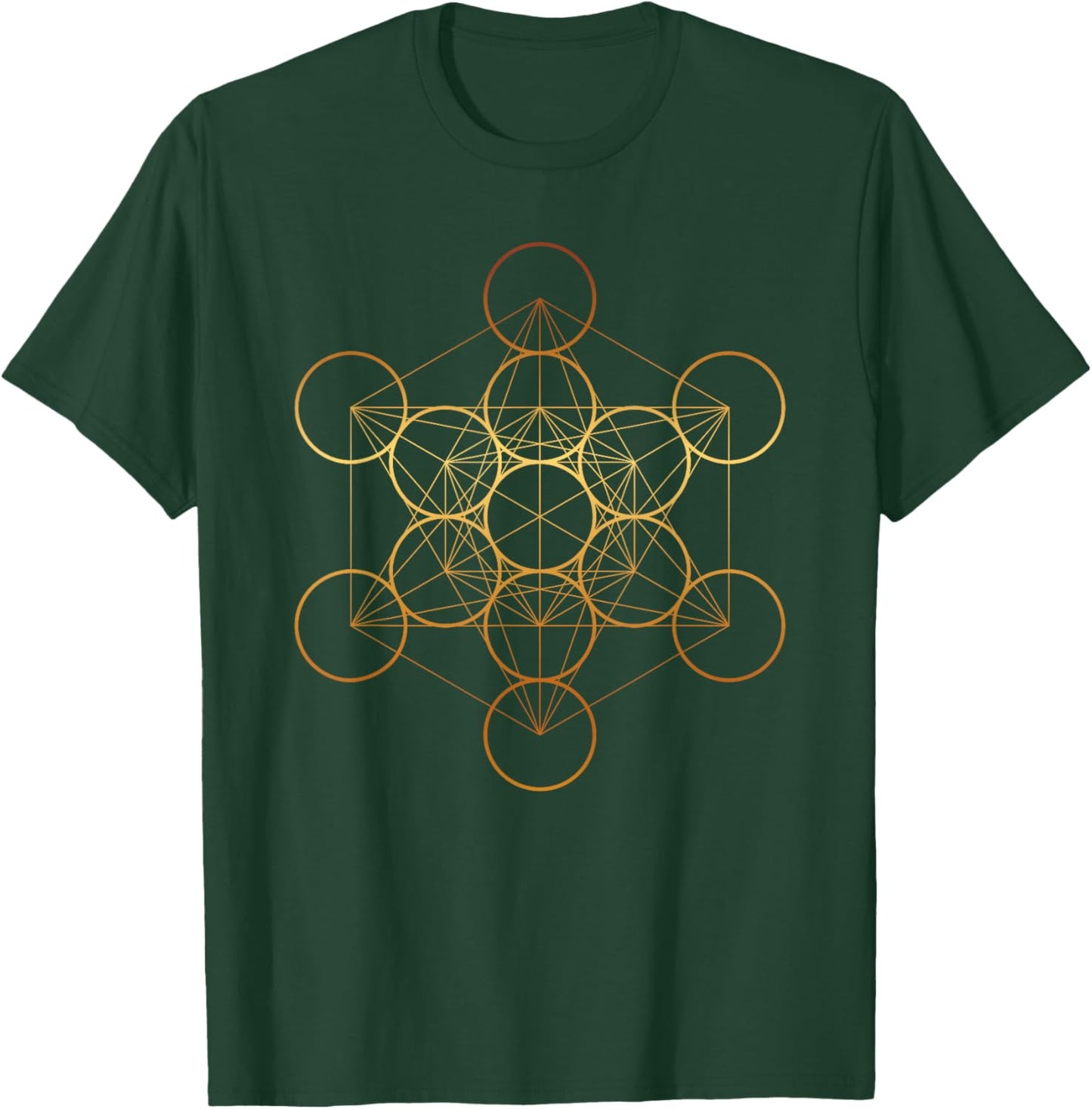 Metatron's Cube, Sacred Geometry Fruit of Life T-Shirt - T-Shirt | Forest
