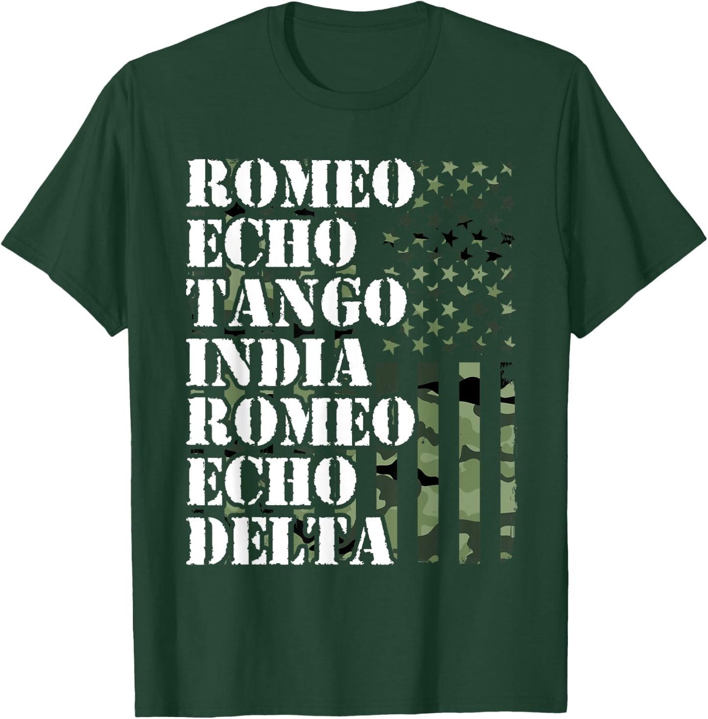 America Romeo Echo Tango India Romeo Echo Retirement T-Shirt - T-Shirt | Forest