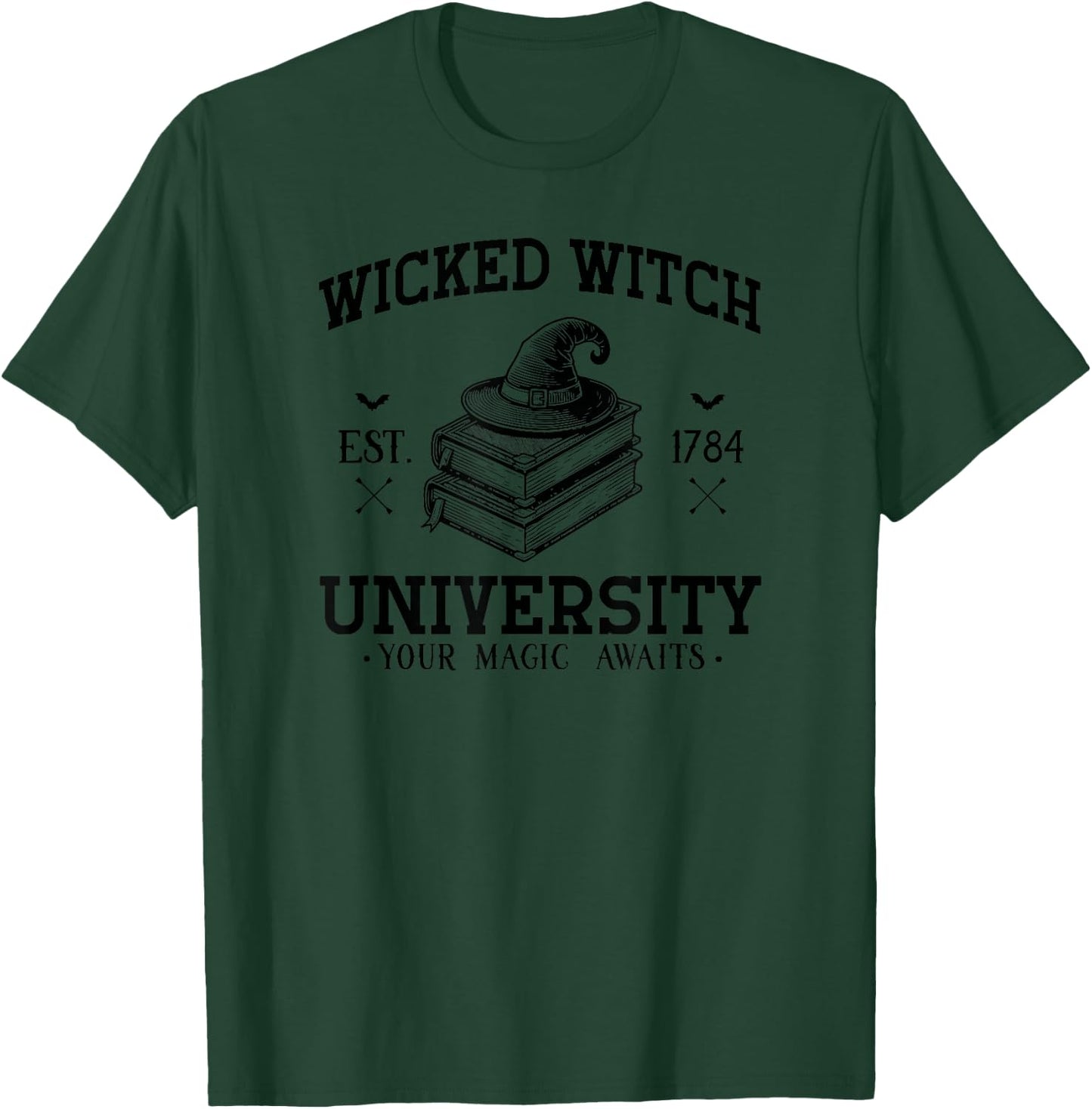 Halloween University Black Wicked witch T-Shirt - T-Shirt | Forest
