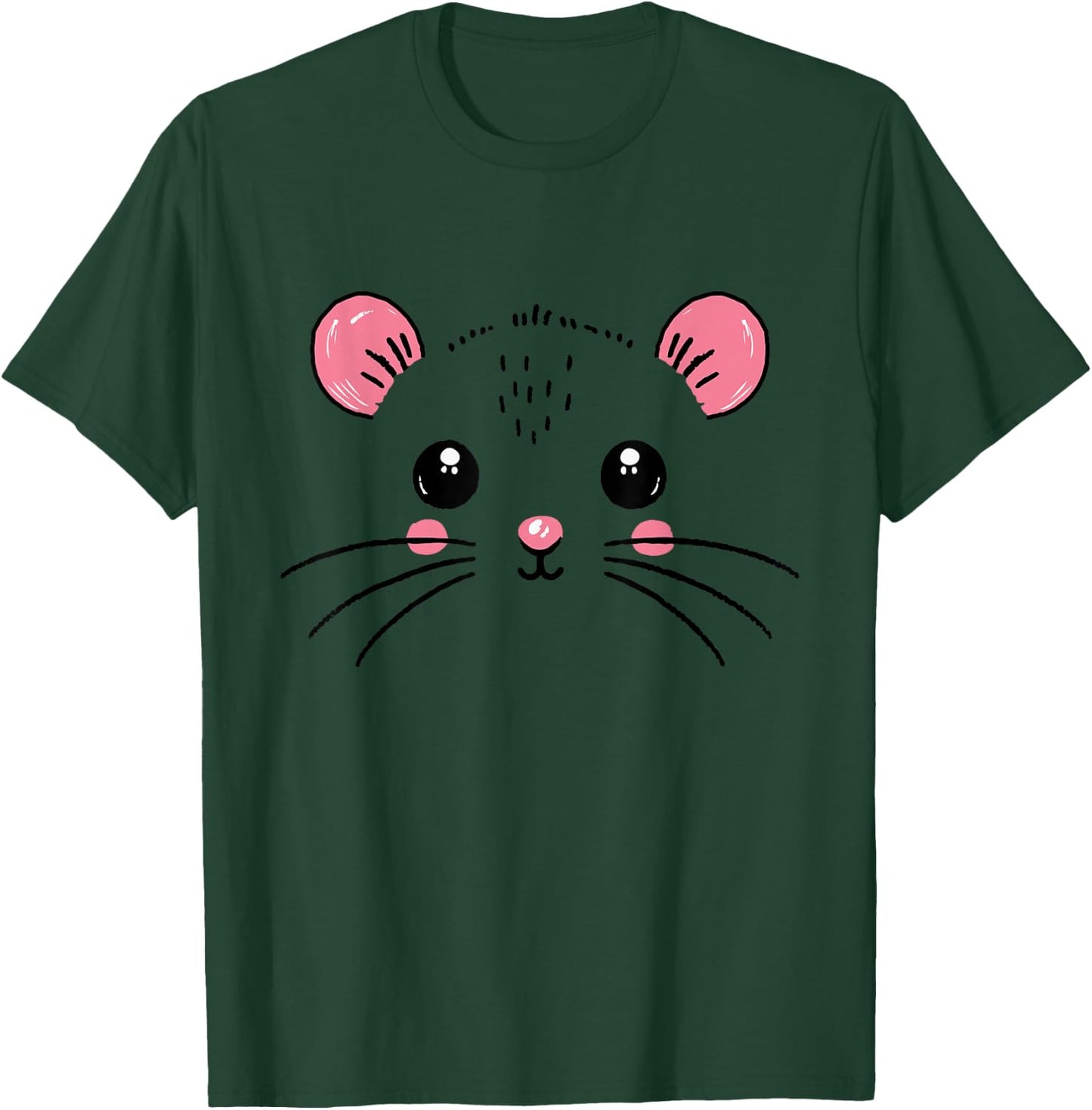 Mouse Face Costume Girl Boy Birthday Mouse Halloween Costume , gray T-Shirt - T-Shirt | Forest