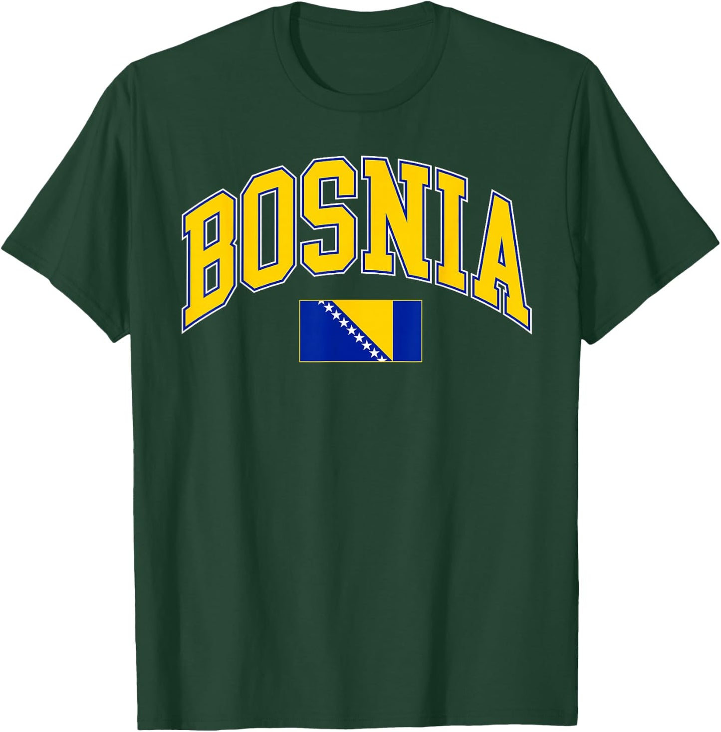 Proud Bosnia Herzegovina Cheer Country Favorite Spirit Game T-Shirt - T-Shirt | Forest