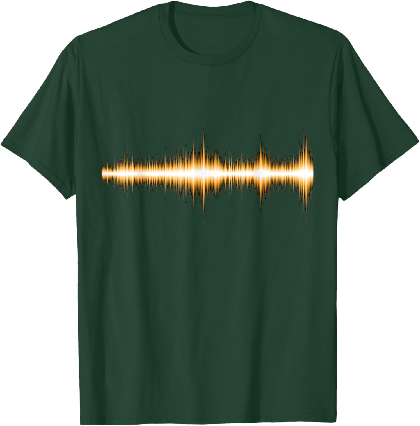 Orange Audio Waveform T Shirt - Audio Engineer T-Shirt - T-Shirt | Forest