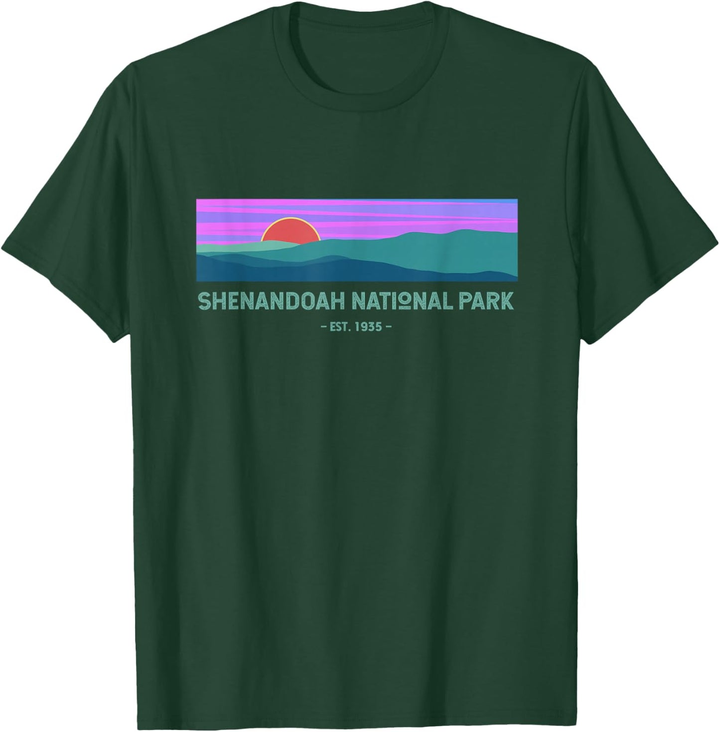 Retro Appalachian Trail Blue Ridge Shenandoah National Park T-Shirt - T-Shirt | Forest