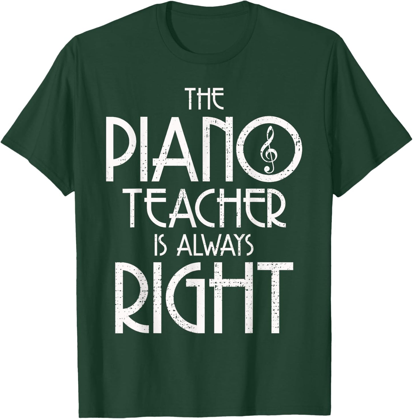 Piano Musical Teacher Instrument Pianist Gift T-Shirt - T-Shirt | Forest