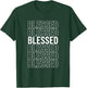 Black Blessed Black on Black Graphic T-Shirt - T-Shirt | Forest