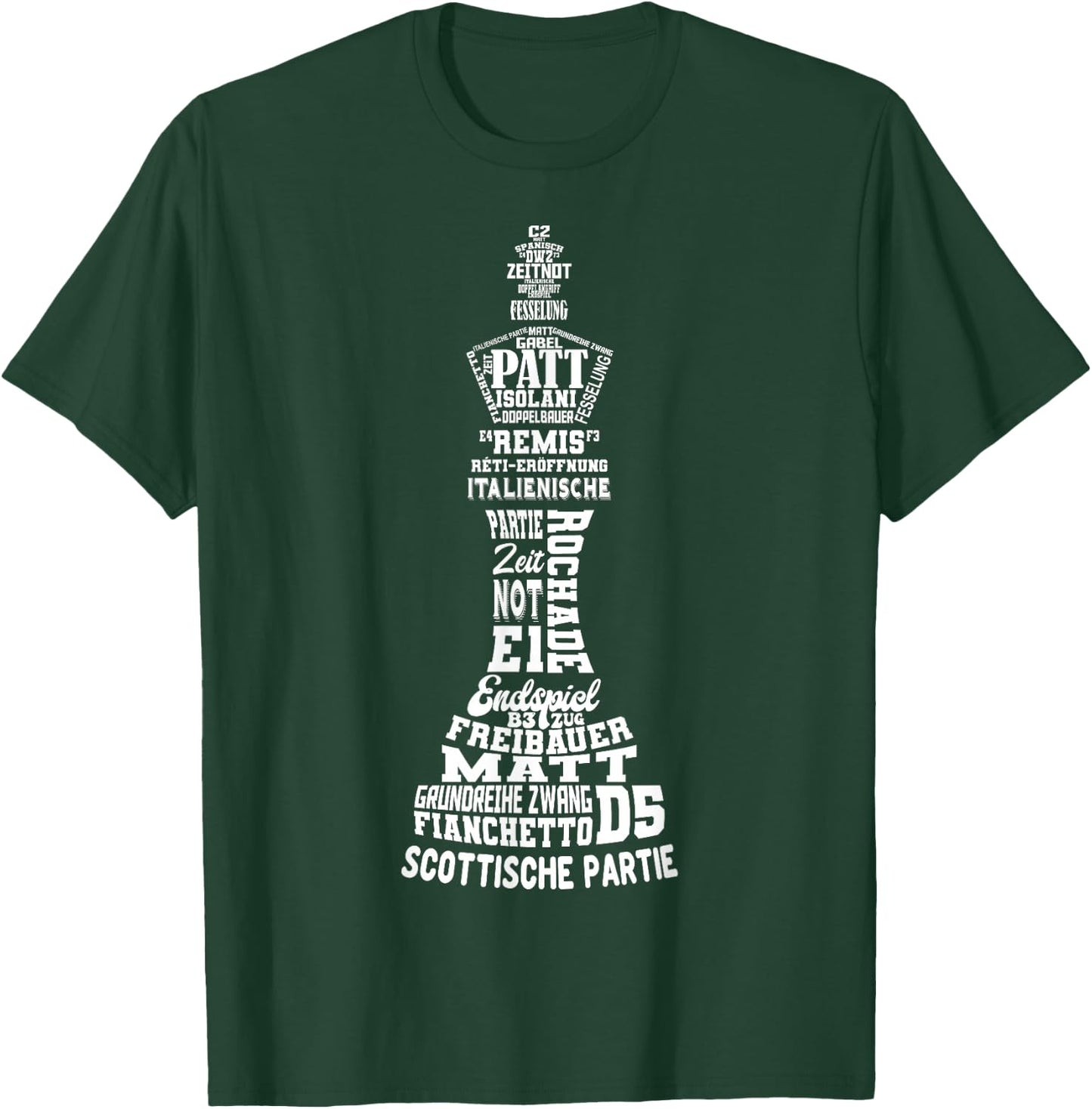 Chess King Chess Player Men's Children's Boys' , black T-Shirt - T-Shirt | Forest