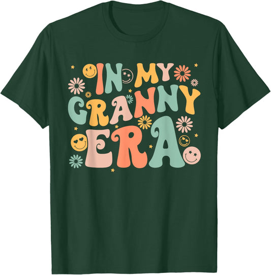 In My Granny Era Groovy Retro Cool for Grandma Mother's Day T-Shirt - T-Shirt | Forest