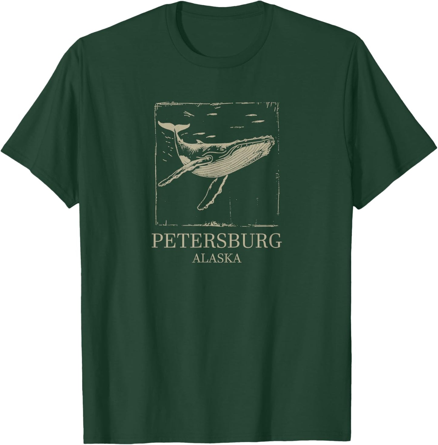 Petersburg Alaska Humpback Whale T-Shirt - T-Shirt | Forest