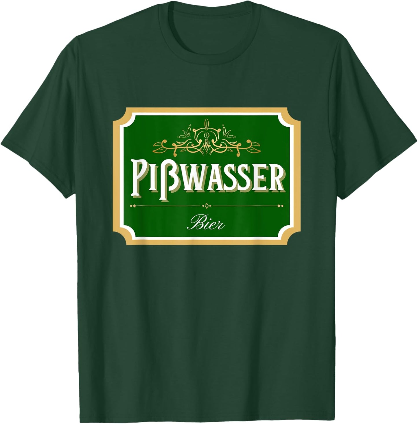 Pisswasser Beer I -Wasser Export Pils Lager Fake Brewery , black T-Shirt - T-Shirt | Forest