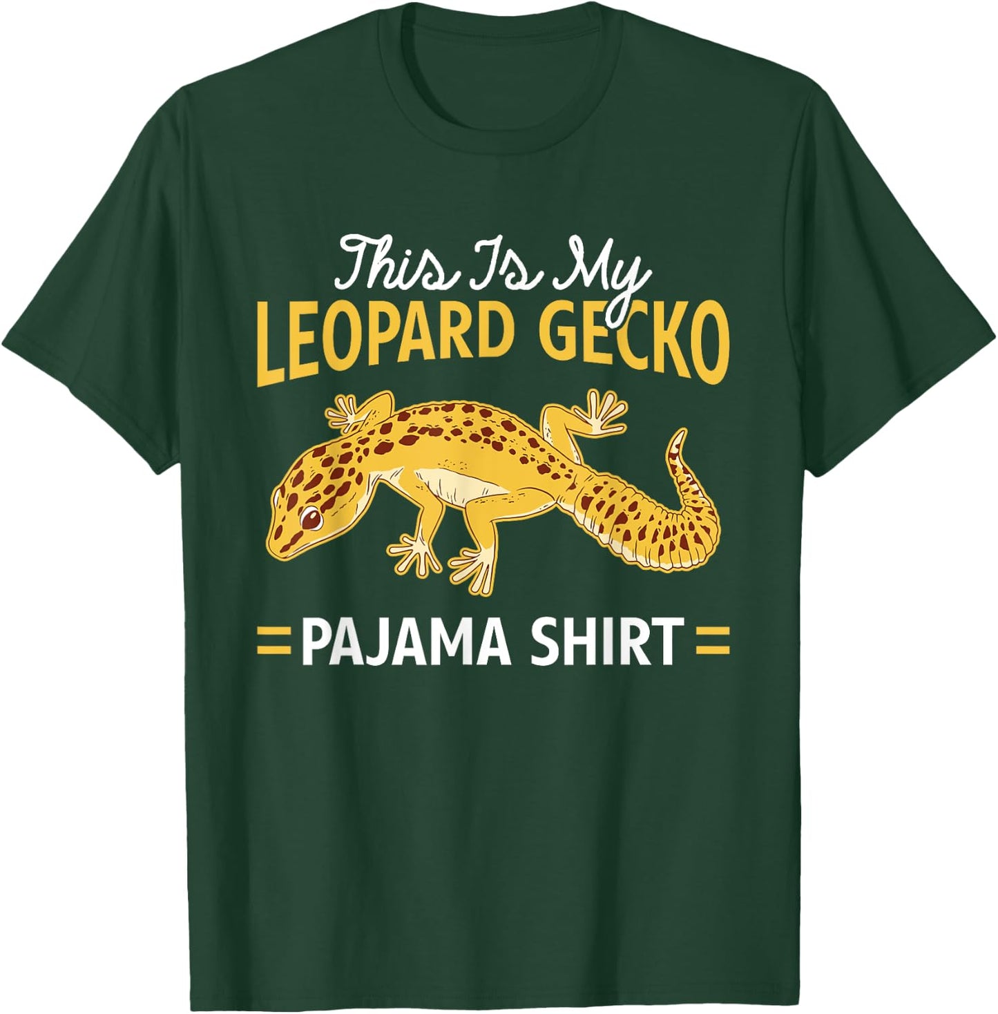 This Is My Leopard Gecko Pajama Shirt Leopard Gecko Pajamas T-Shirt - T-Shirt | Forest