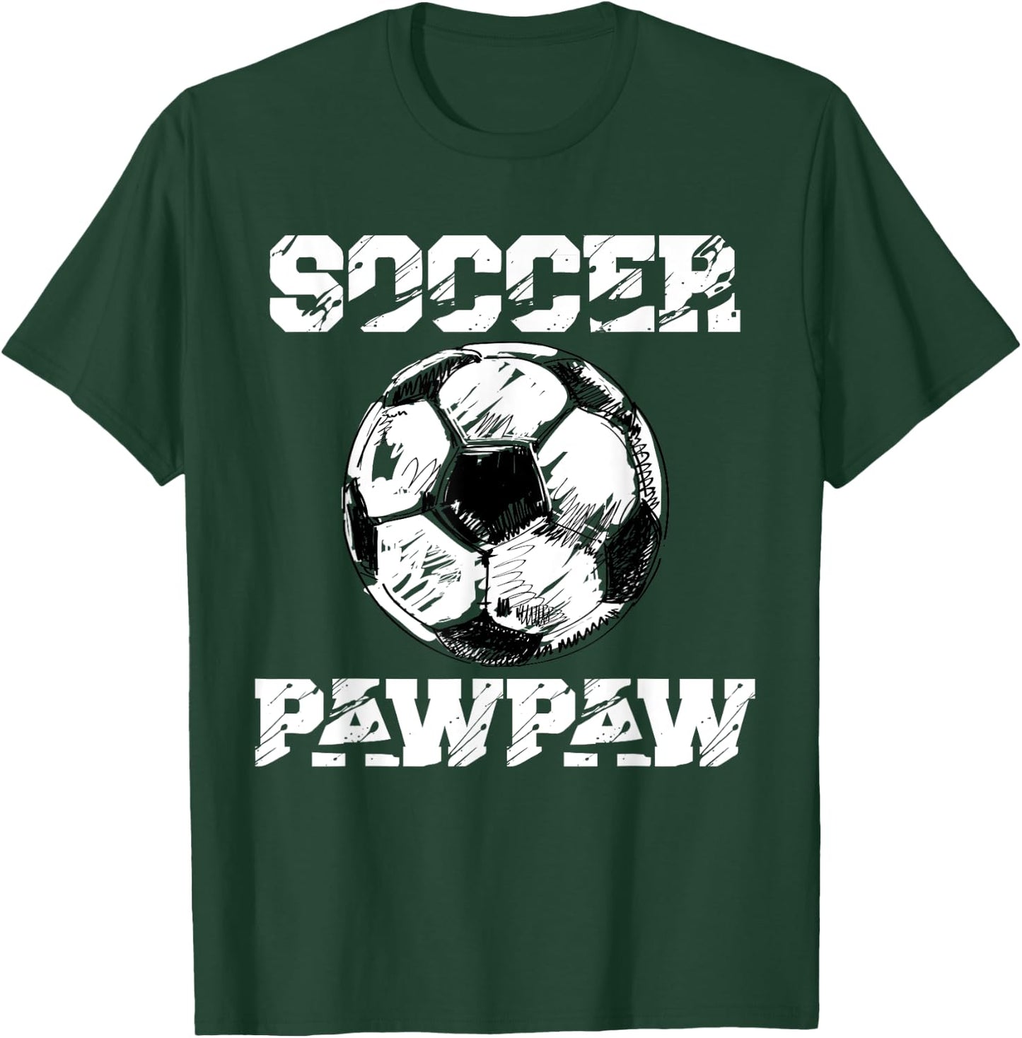 Soccer PawPaw Funny Soccer Player Paw Paw T-Shirt - T-Shirt | Forest