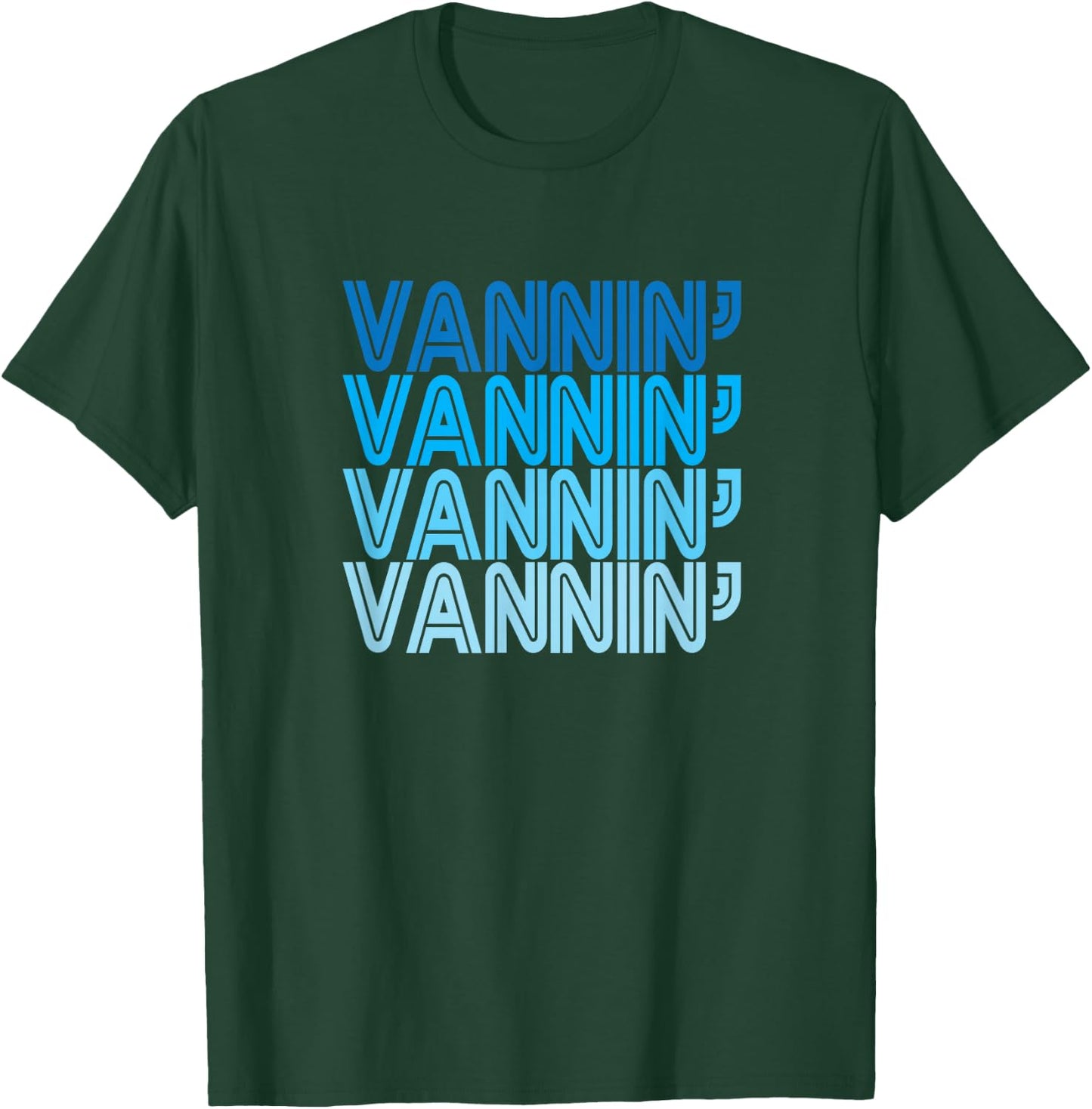 VANNIN T Shirt Retro Vanner Vanning Nation Van Lifestyle T-Shirt - T-Shirt | Forest