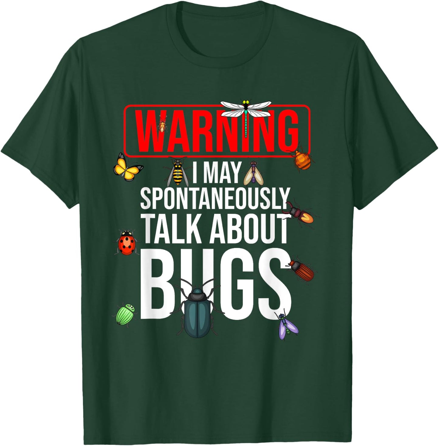 Funny Bug Gift Boys Girls Toddlers Kids Insect Lovers T-Shirt - T-Shirt | Forest