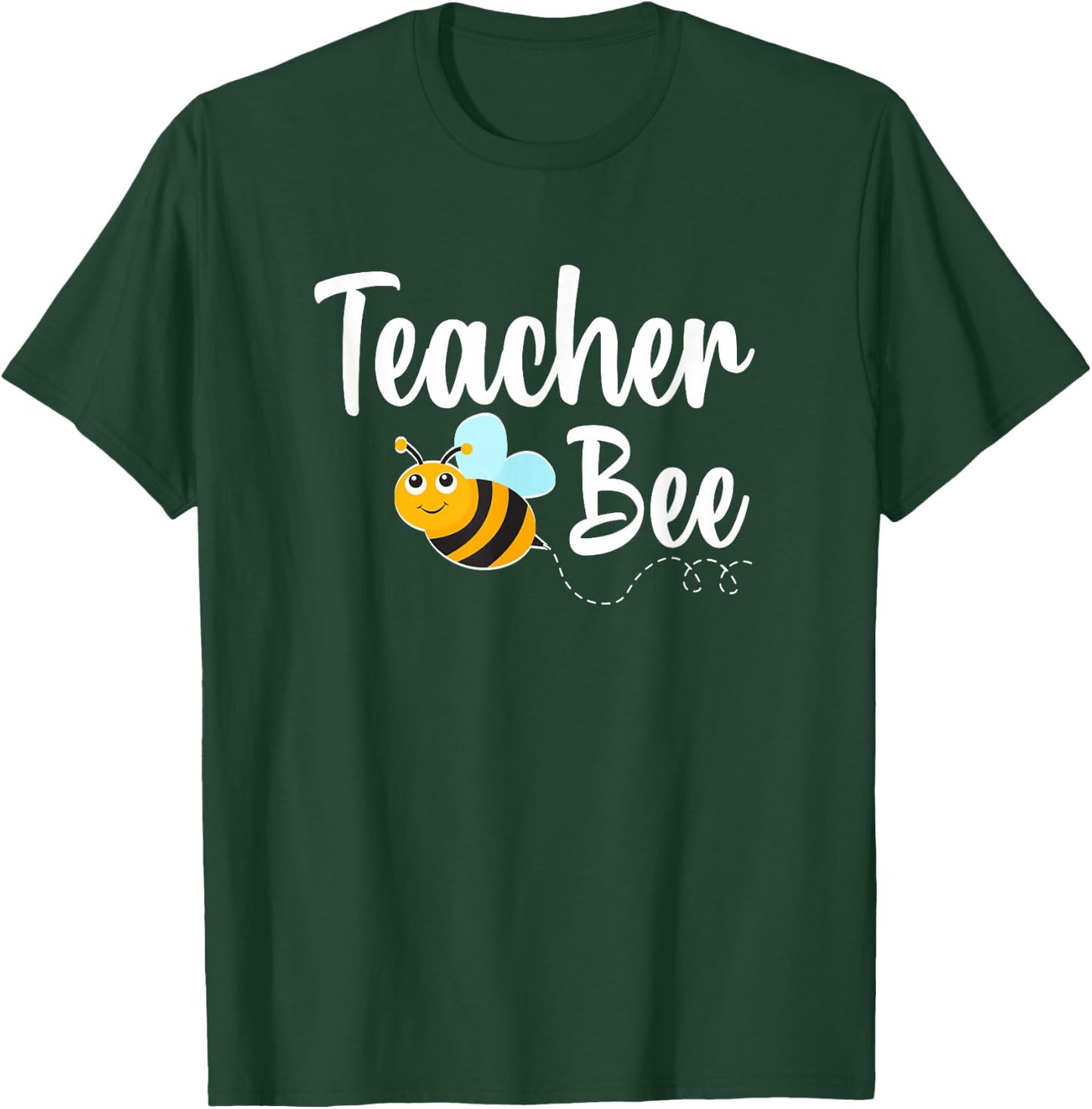 Teacher Bee Bumblebee Funny Back To School T-Shirt - T-Shirt | Forest