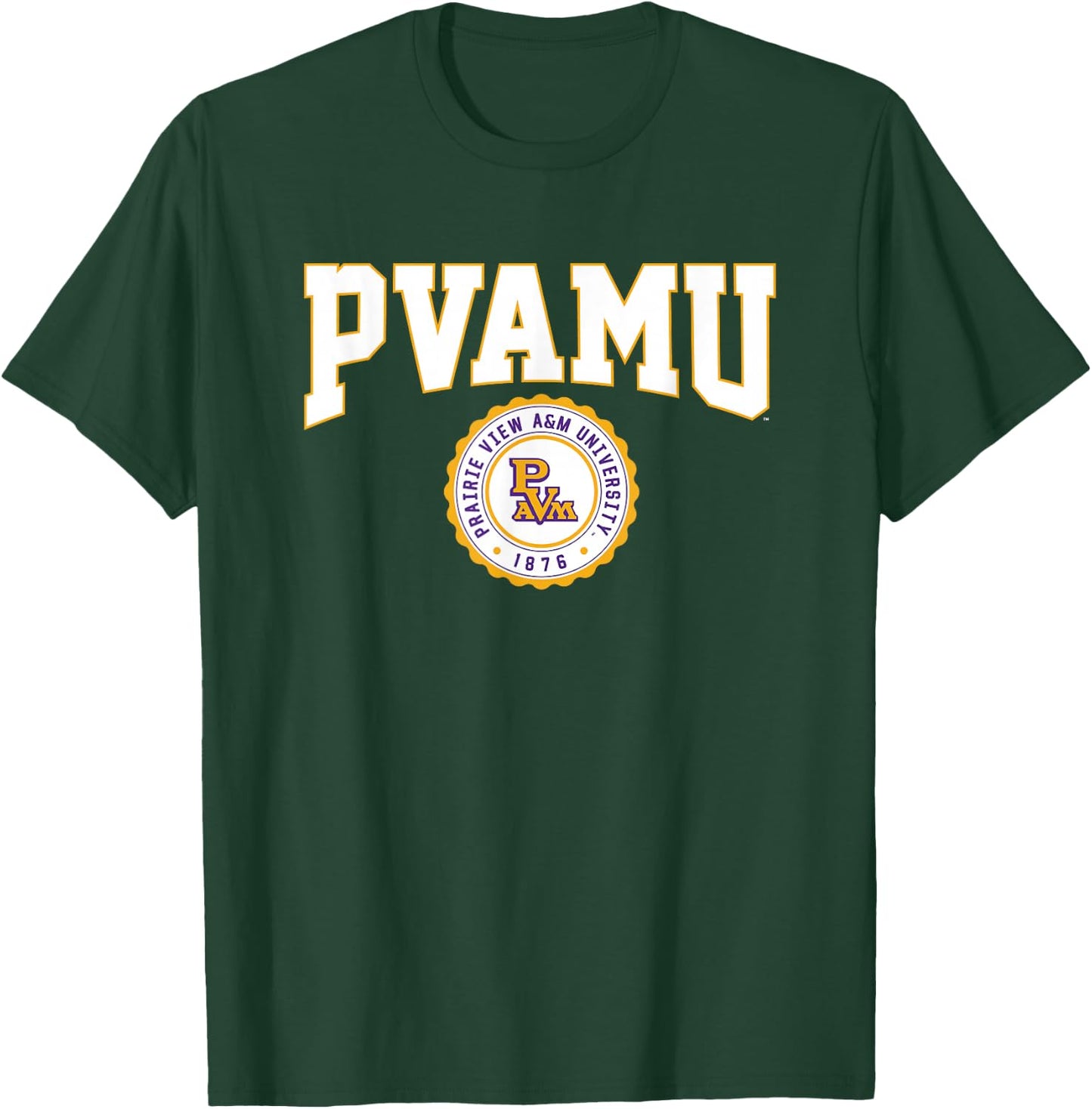 Prairie View A&M University Panthers Collegiate Seal T-Shirt - T-Shirt | Forest