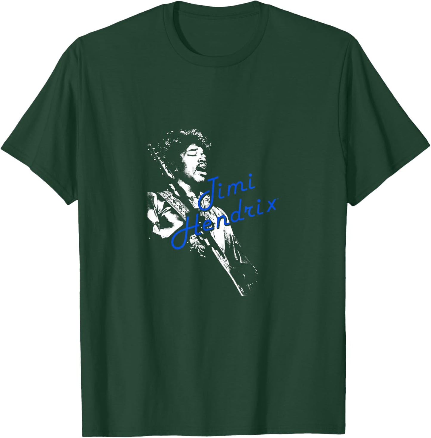Jimi Hendrix Weiße Silhouette T-Shirt - T-Shirt | Forest
