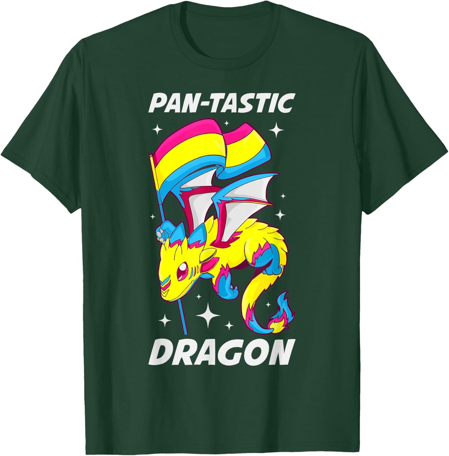 Pansexual Dragon T-Shirt - T-Shirt | Forest