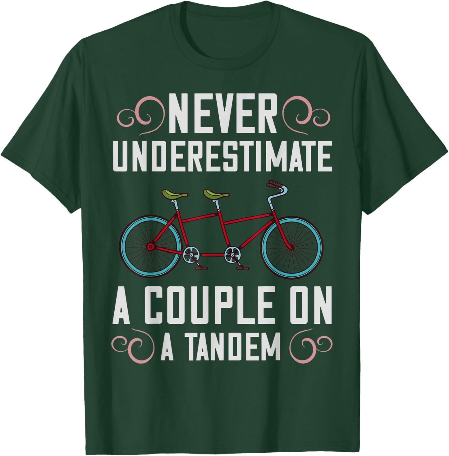 Tandem Bike Captain Gifts Bicycle Cycling T-Shirt - T-Shirt | Forest