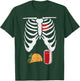 Skeleton Pregnancy Taco Beer Shirt Xray Halloween Soon Dad T-Shirt - T-Shirt | Forest