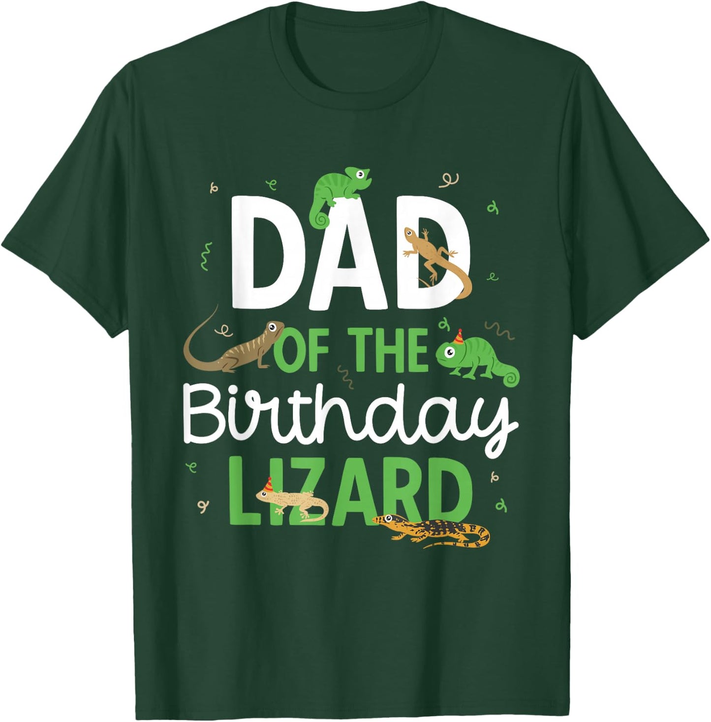 Children's Reptile Lizard Birthday T-Shirt - T-Shirt | Forest