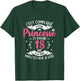 It's Complicated To Be Princess Birthday Girl 18 Years Old , Black, Female X-Small T-Shirt - T-Shirt | Forest