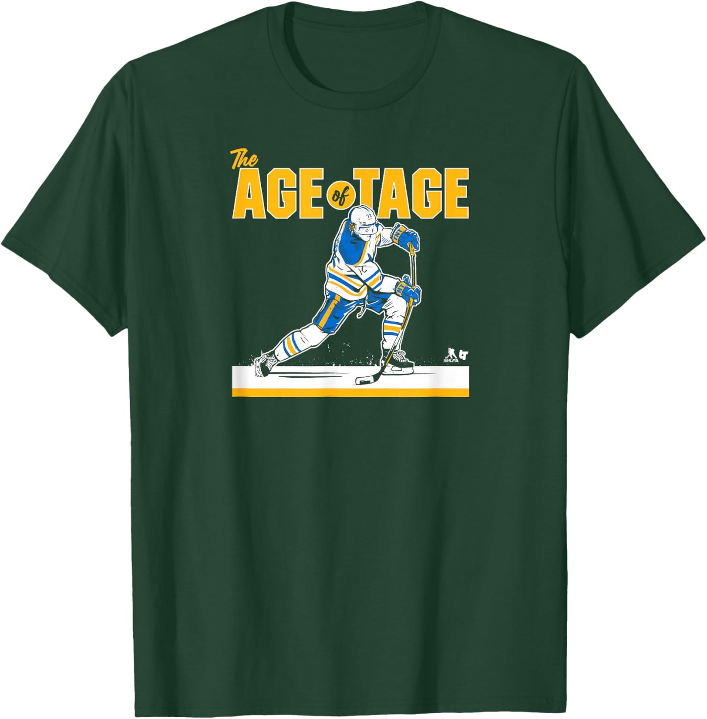 BreakingT Tage Thompson - The Age of Tage - Buffalo Hockey T-Shirt - T-Shirt | Forest