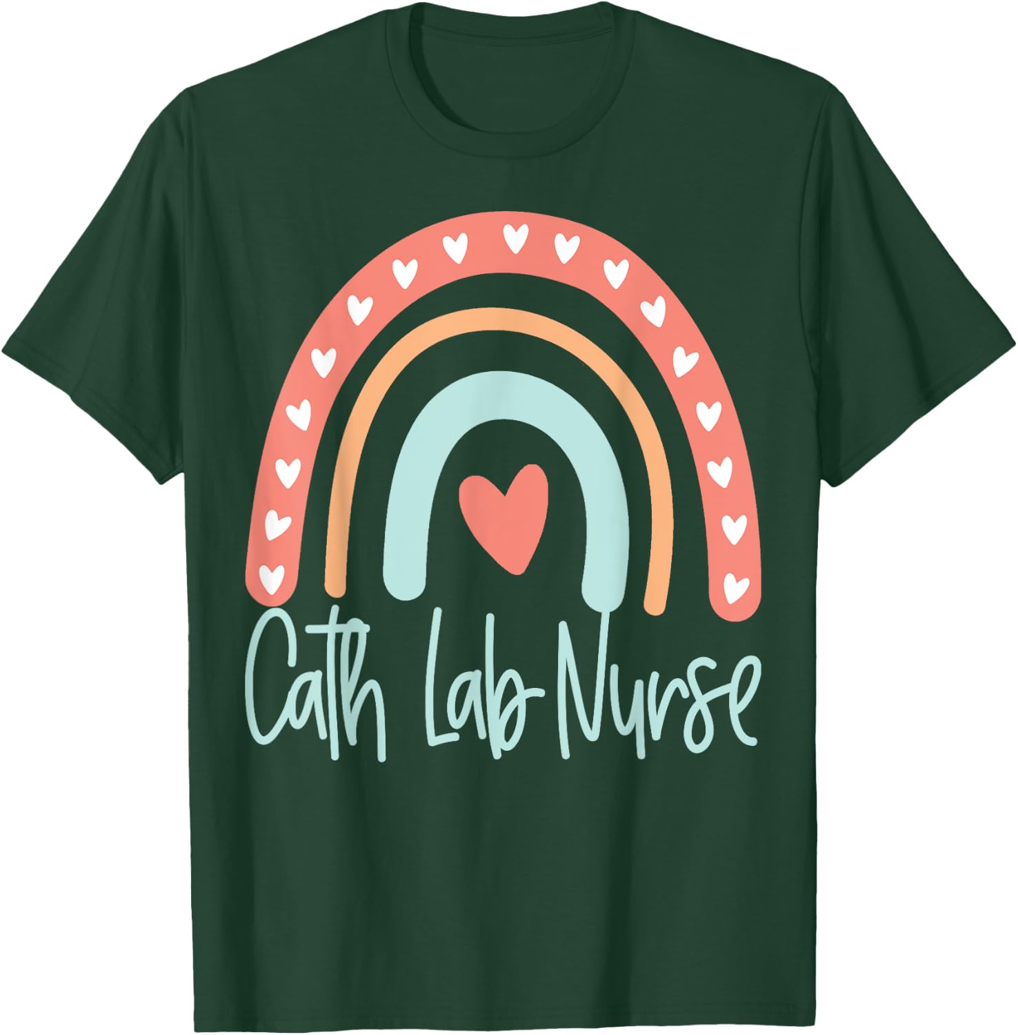 Cardiac Nurse Cath Lab Nursing T-Shirt - T-Shirt | Forest