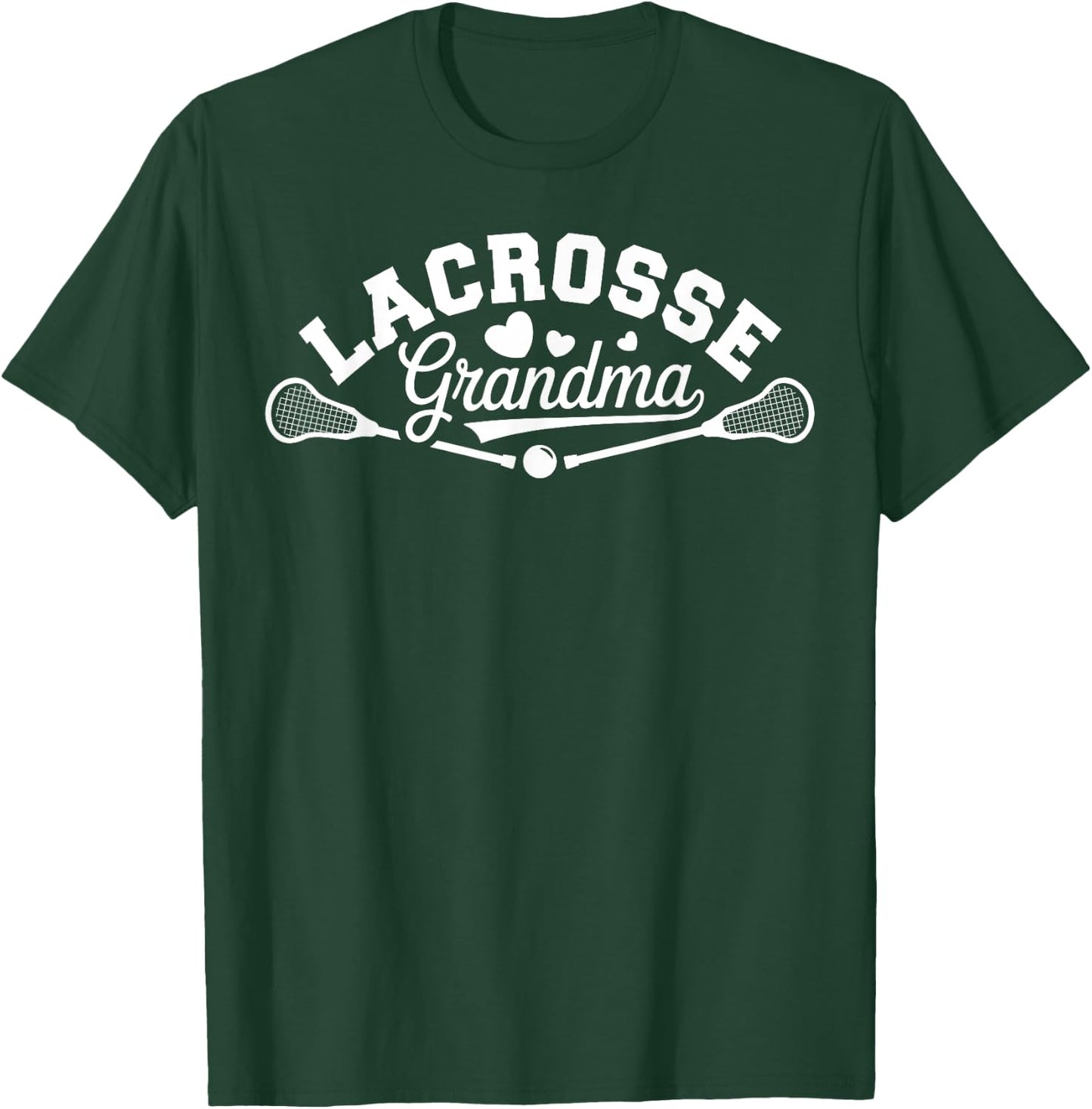 Cute Lacrosse Grandma Grandmother Player T-Shirt - T-Shirt | Forest