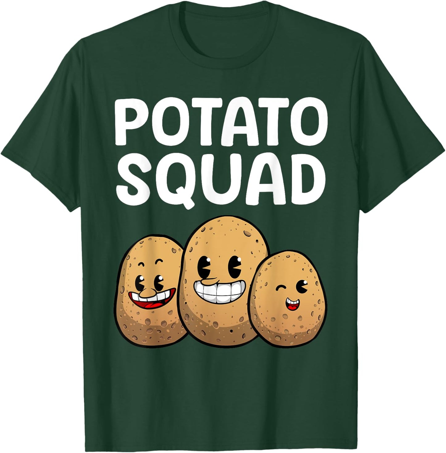 Cute Potato Novelty Women Kid Adult Gag Potato Lover T-Shirt - T-Shirt | Forest