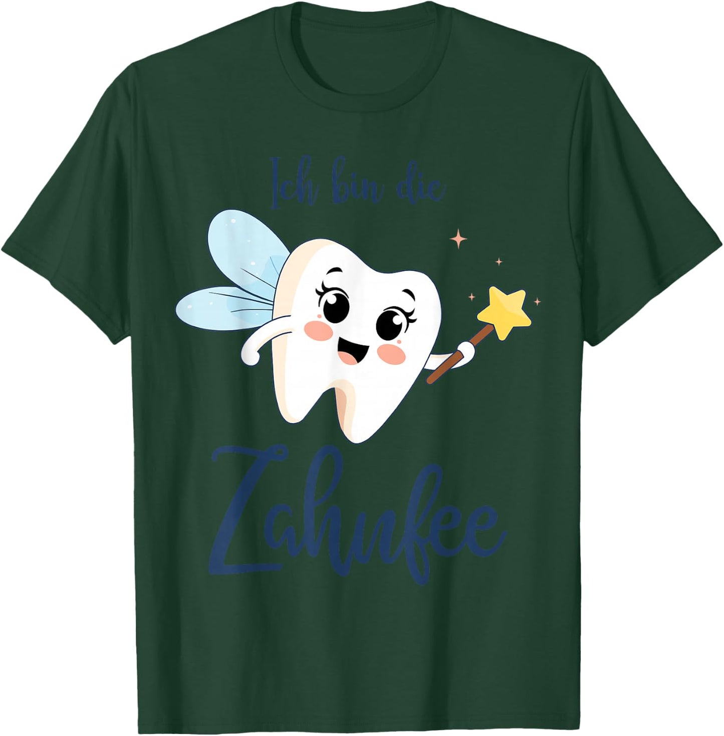 with German Text "Ich bin die Zahnfee" Costume for Carnival and Fancy Dress, White T-Shirt - T-Shirt | Forest