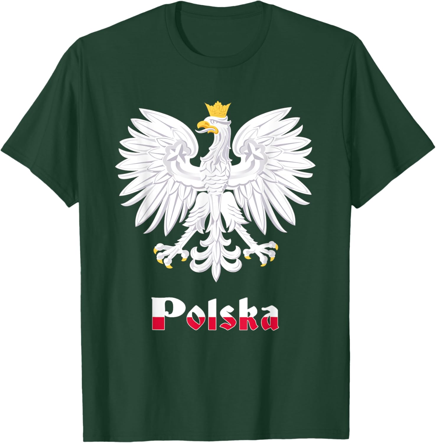 Polish Eagle Poland Coat of Arms Polska Falcon T-Shirt - T-Shirt | Forest