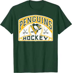 Pittsburgh Penguins Glide Black Officially Licensed T-Shirt - T-Shirt | Forest