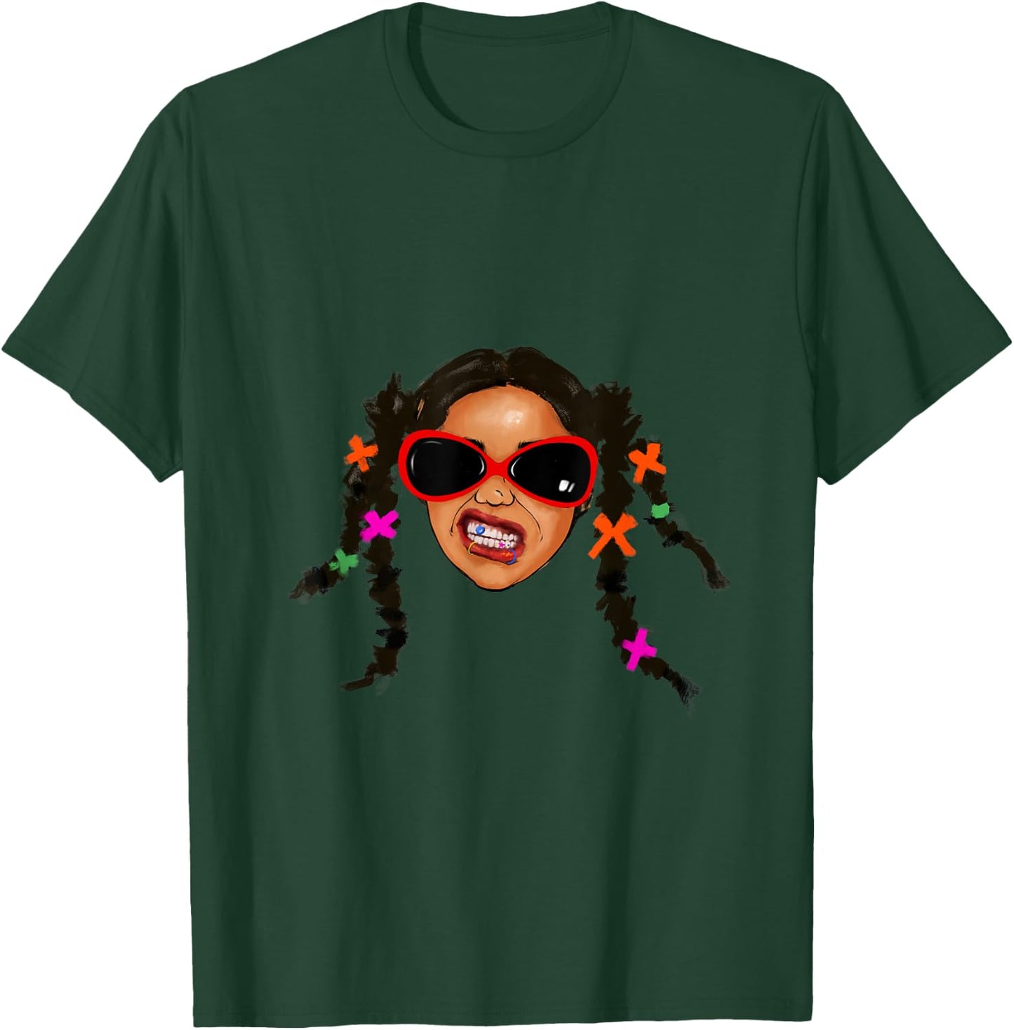 Rebel Chic – Bold & Fierce Girl T-Shirt - T-Shirt | Forest