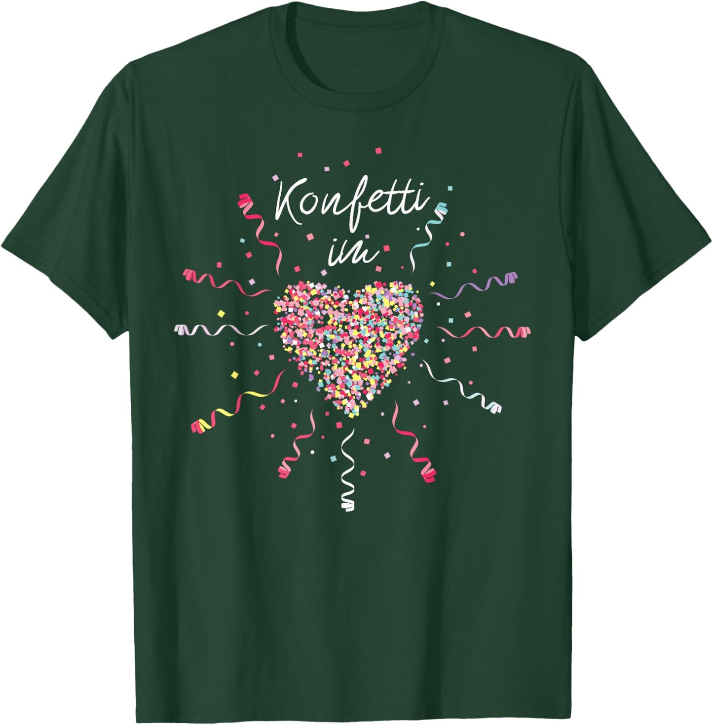 Confetti in the Heart Carnival Fancy Dress Confetti Costume Replacement , black, s T-Shirt - T-Shirt | Forest