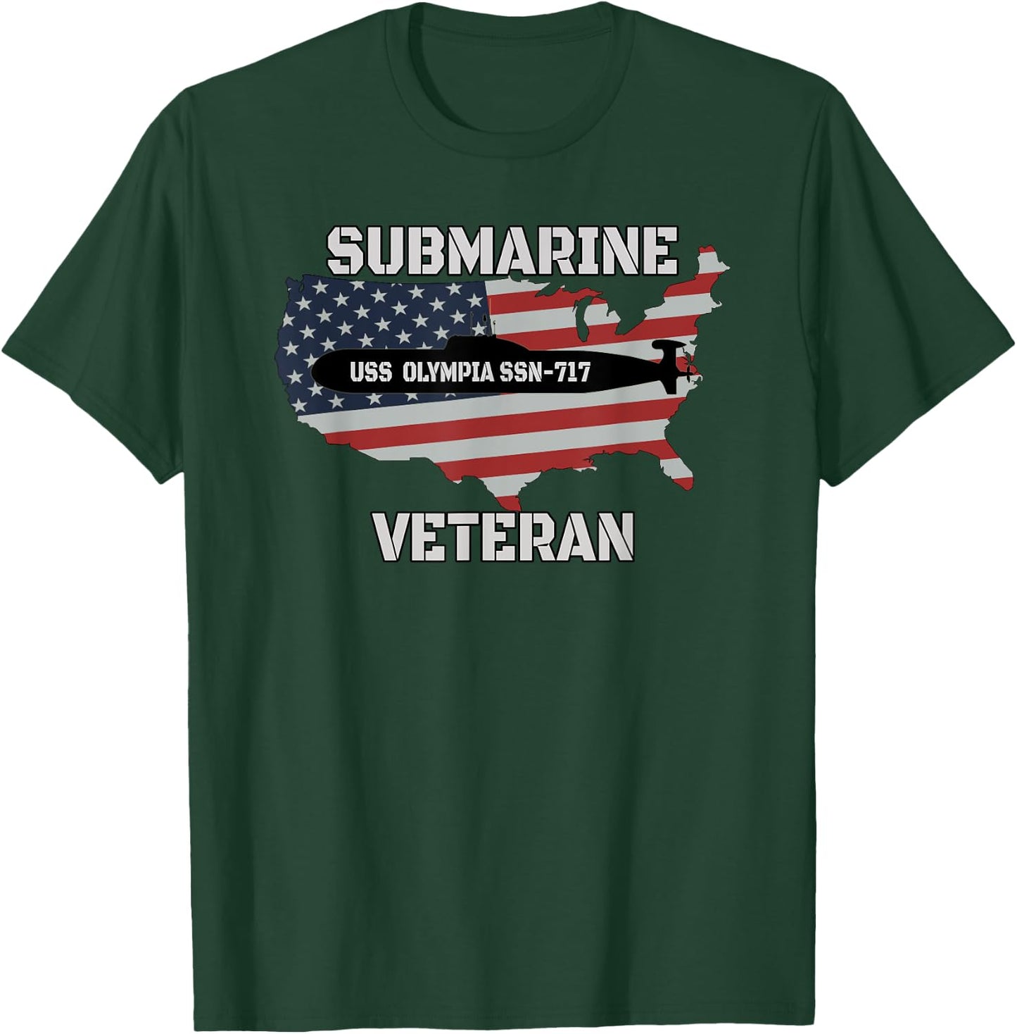 USS Olympia SSN-717 Submarine Veterans Day Father Grandpa T-Shirt - T-Shirt | Forest