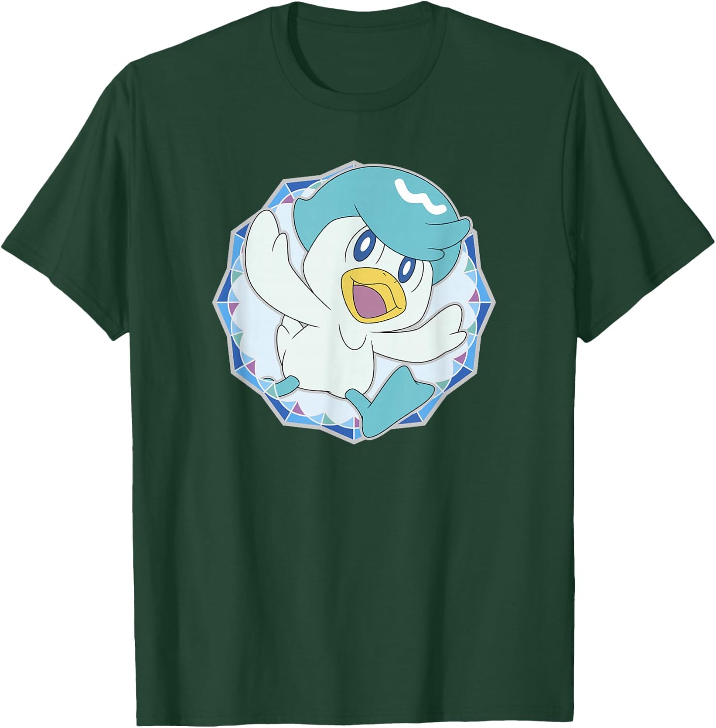 Pokémon Quaxly Starter Scarlet And Violet Logo T-Shirt - T-Shirt | Forest