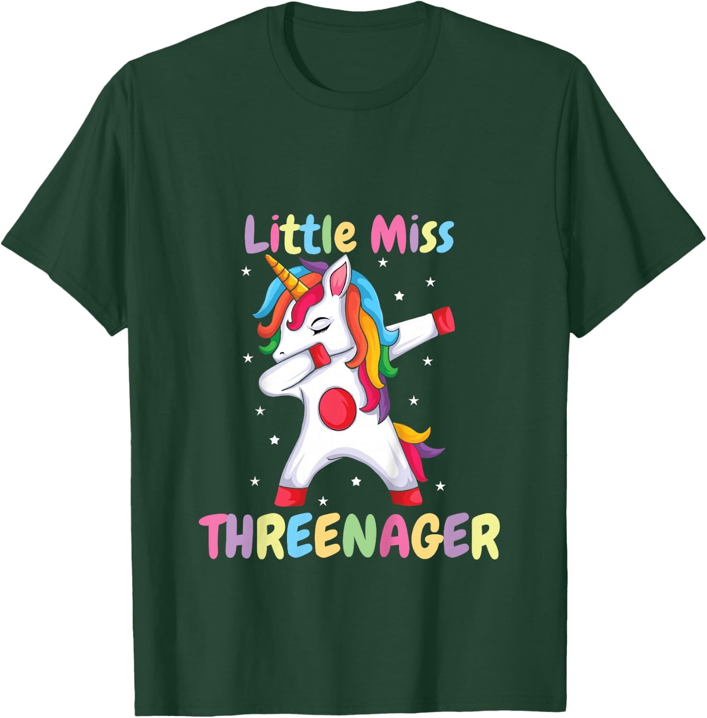 Kids Little Mister Threenager Birthday 3 Years T-Shirt - T-Shirt | Forest