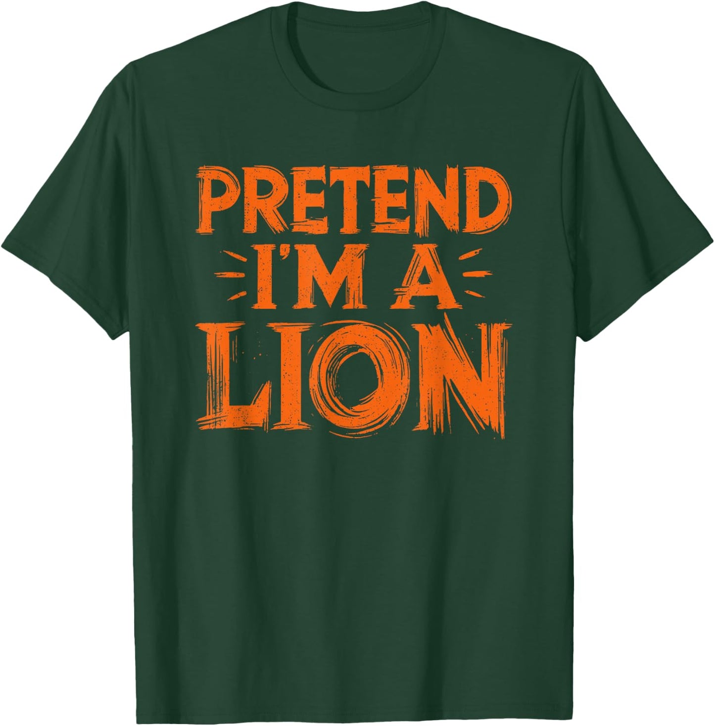 Pretend I'm A Lion Shirt Kids DIY Easy Halloween Costume T-Shirt - T-Shirt | Forest