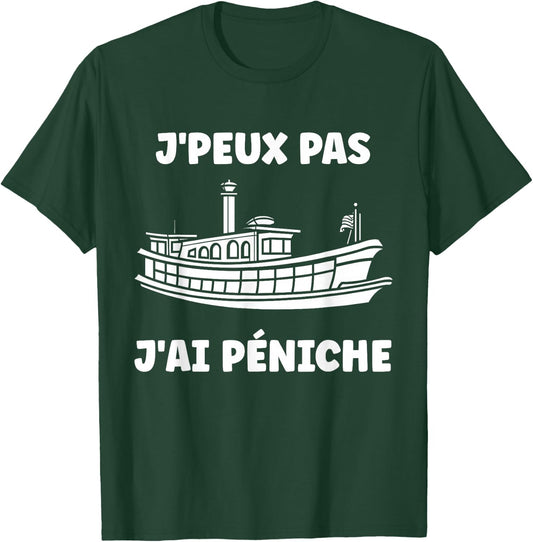 Funny Boat Houseboats Humorous I Barge , Black T-Shirt - T-Shirt | Forest